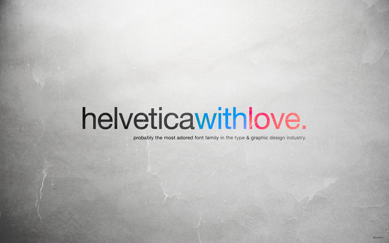 Helvetica with Love