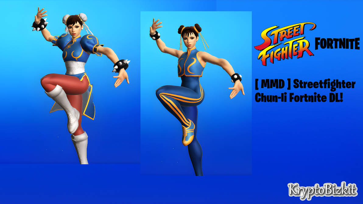 [ MMD ] Streetfighters Fortnite Chun-li (DL) by kryp2o on DeviantArt