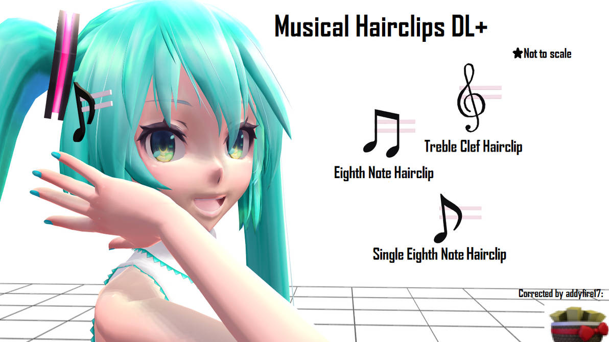 [MMD] Musical Hairclips DL+ by HazMMD on DeviantArt