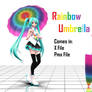 [MMD] Rainbow Umbrella DL+