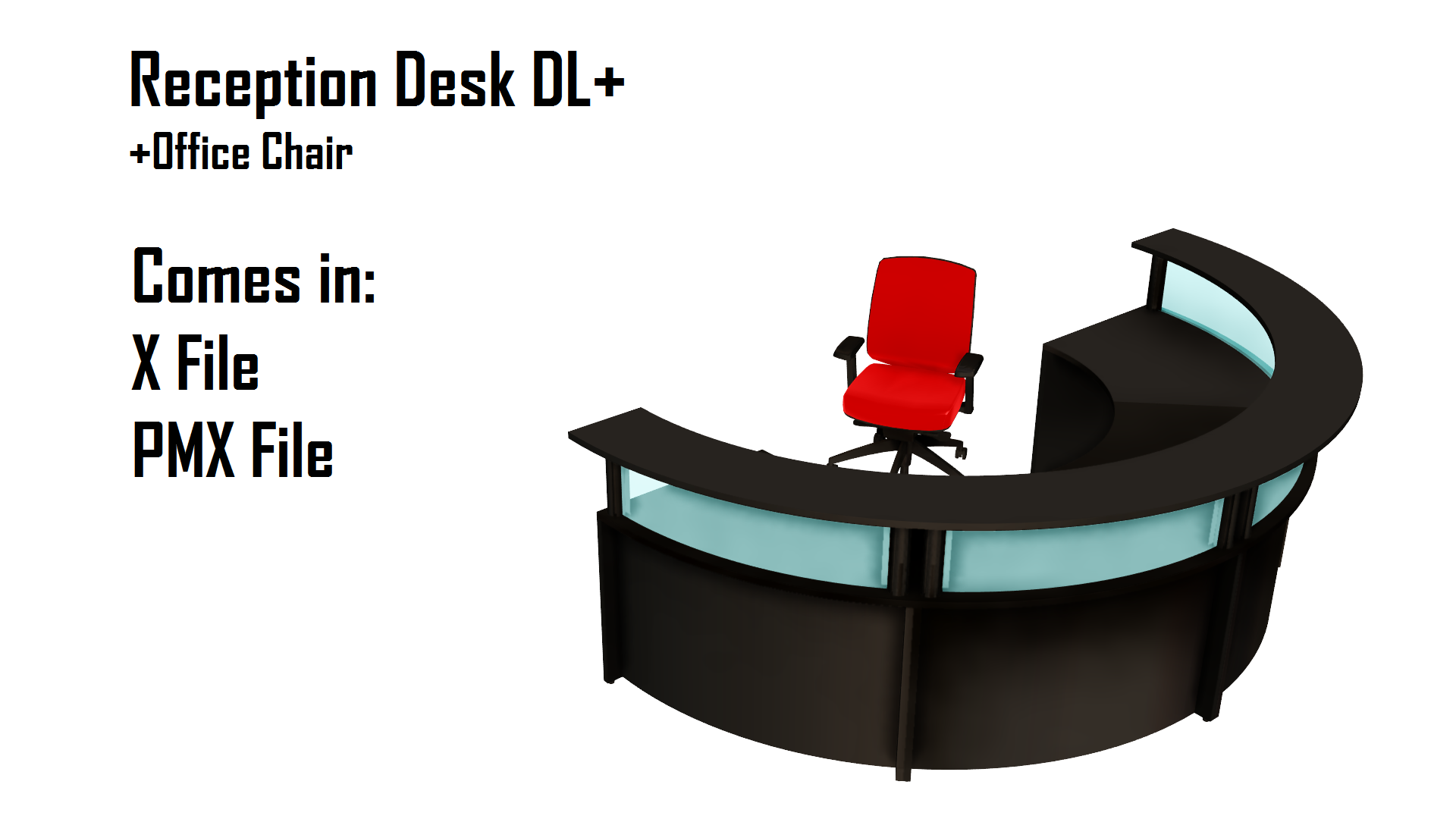 MMD] Reception Desk DL+ (+Office Chair) by Haztract on DeviantArt
