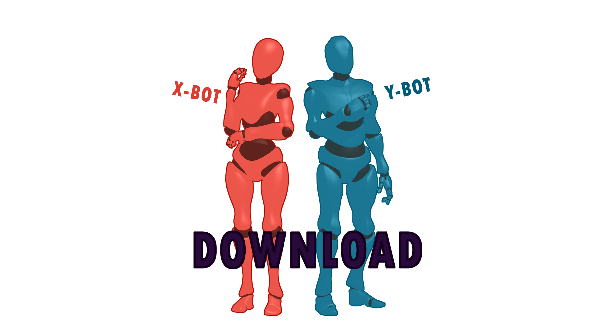[MMD|Re-Do] X-Bot and Y-Bot DL+ by HazMMD on DeviantArt