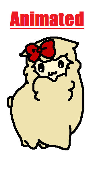 Whimsicotton S B Day Present Alpaca Animation By Theanimeartist1