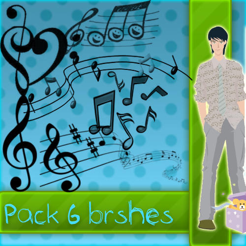 Brushes Notas Musicales