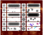 Snowflakes and Bokehs Brushes