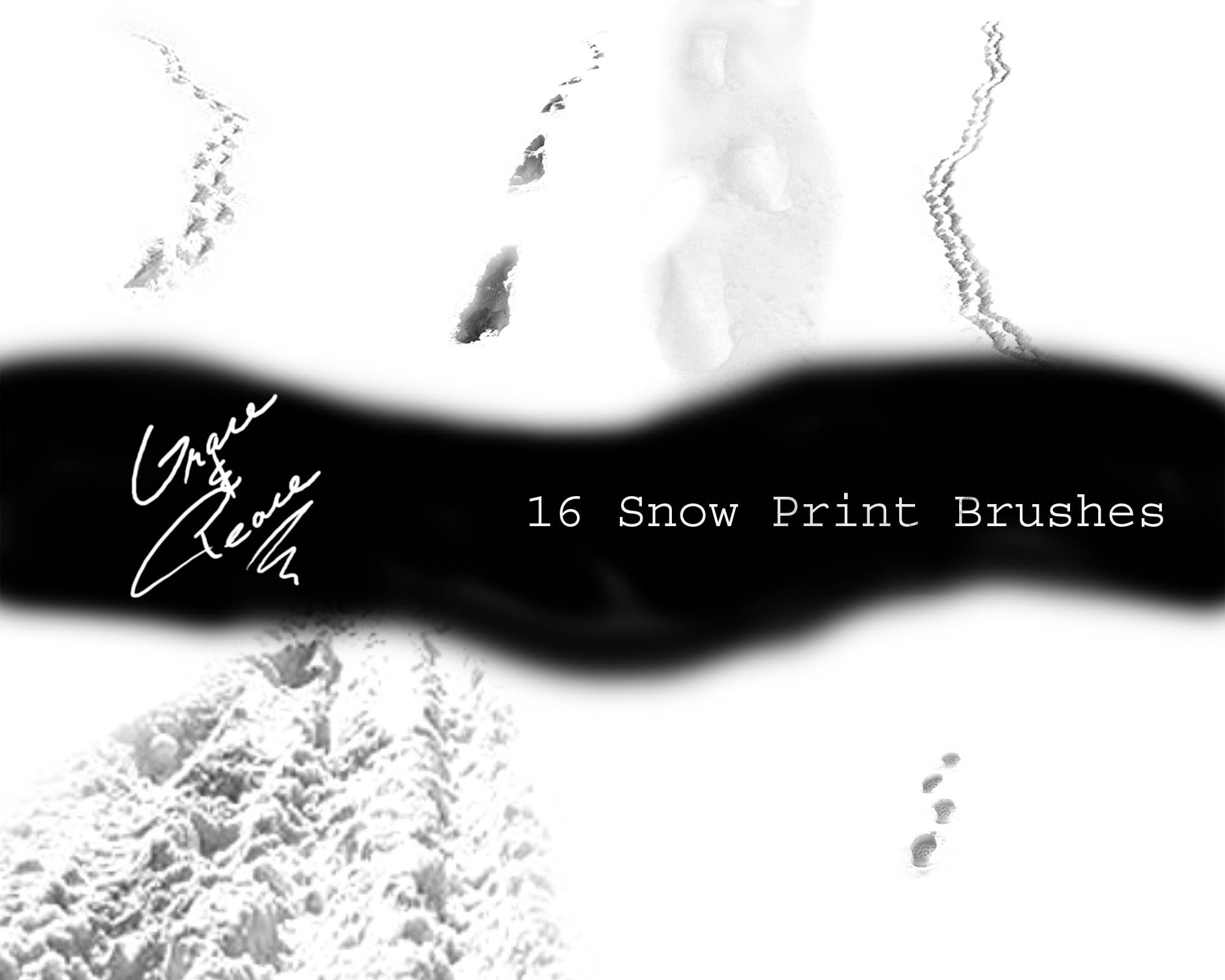 Snow Print Brushes