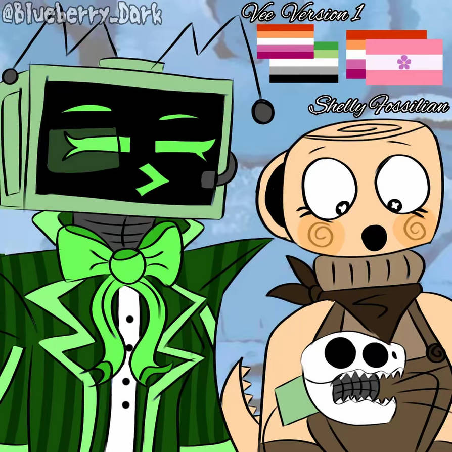 Vee And Shelly by Rockthevelociraptor on DeviantArt