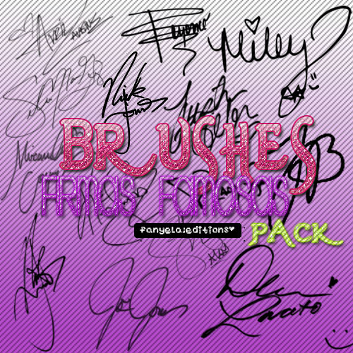 Pack Brushes Firmas de Famosos