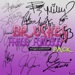 Pack Brushes Firmas de Famosos