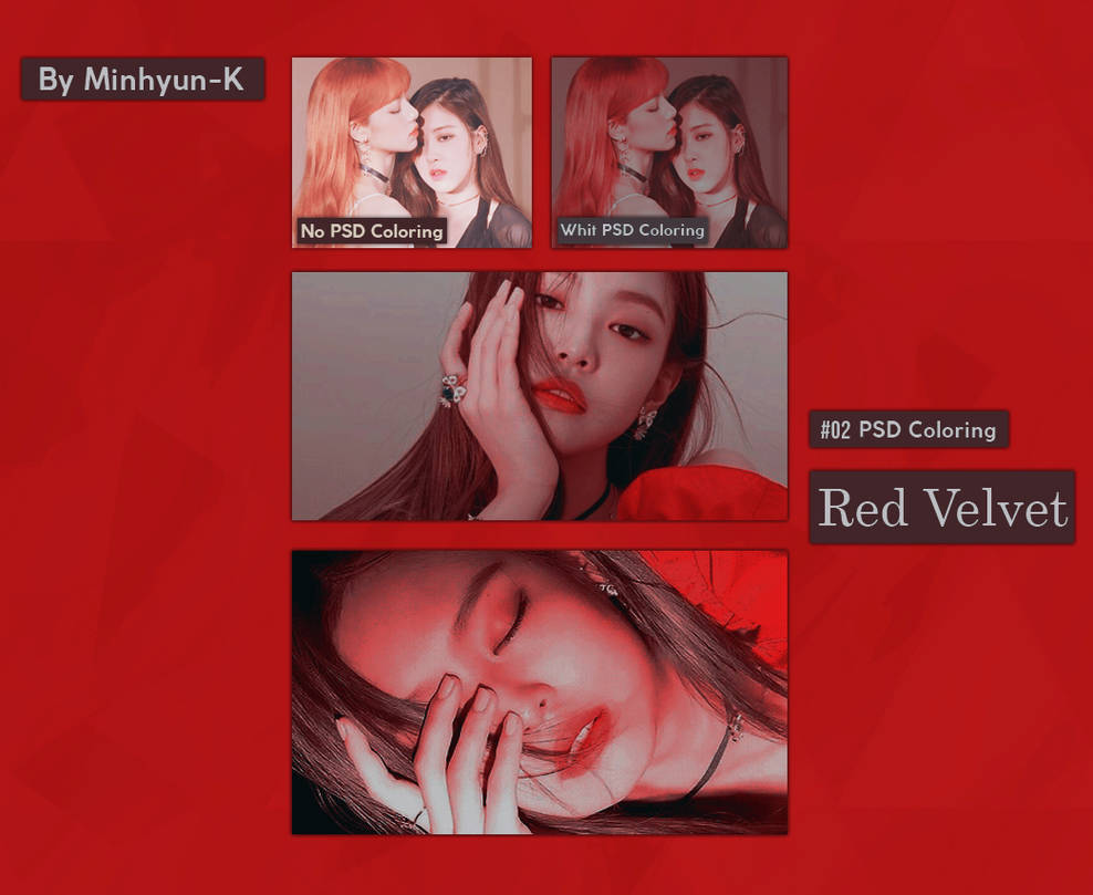 PSD Coloring #02 | Red Velvet | By Minhyun-K by Minhyun-k on DeviantArt