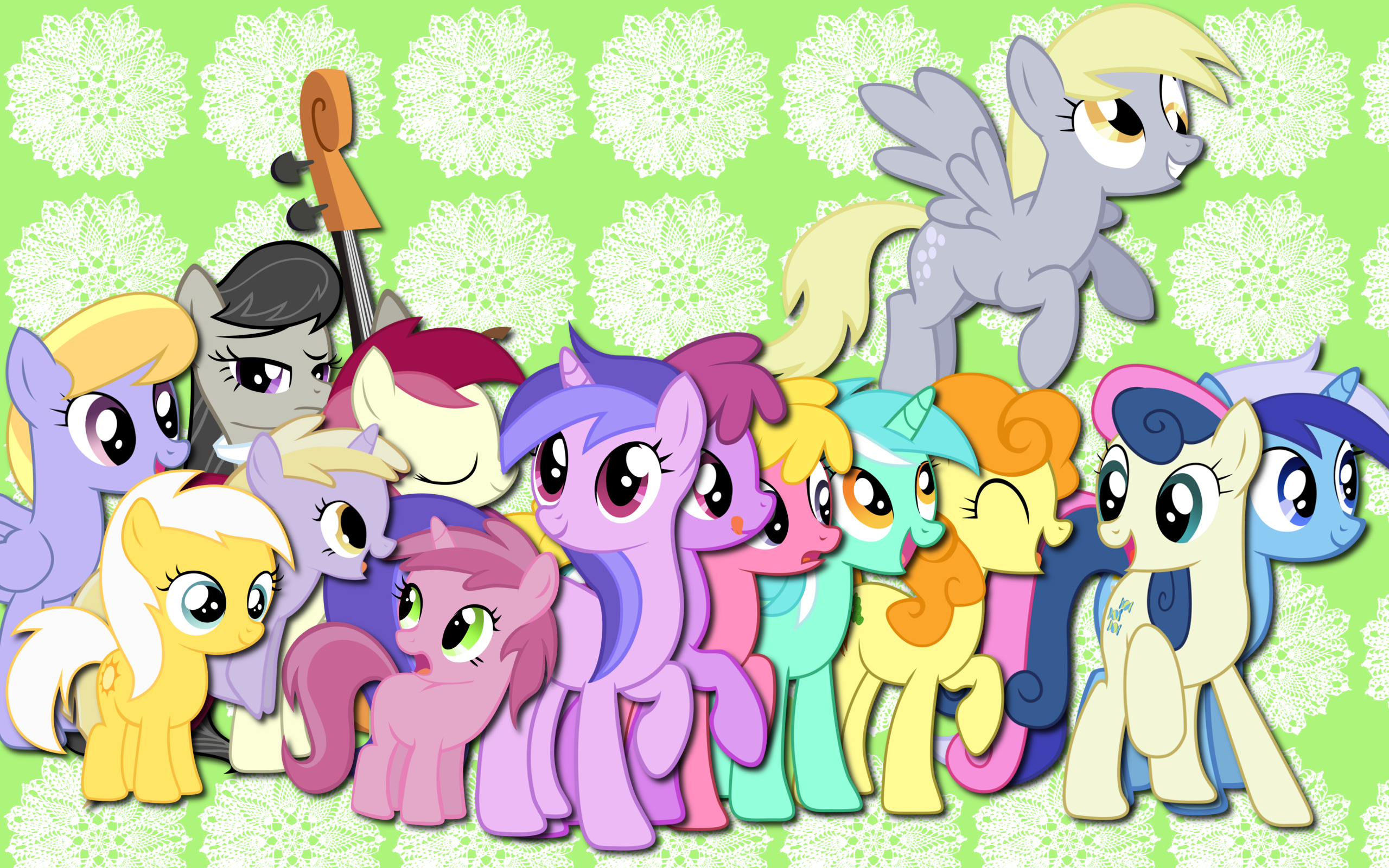 Mlp background ponies wallpaper