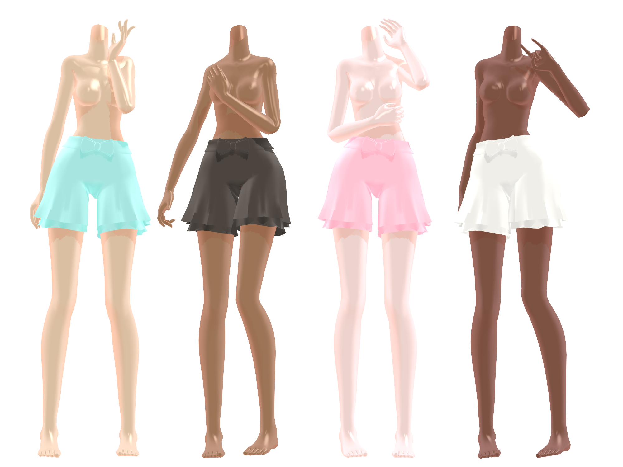 [MMD] Sweet Pastel Shorts DOWNLOAD