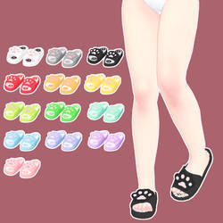 [MMD] Cute Kitty Sandals Download