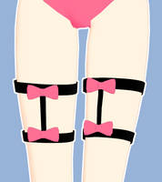 [MMD] Bow Garter Download