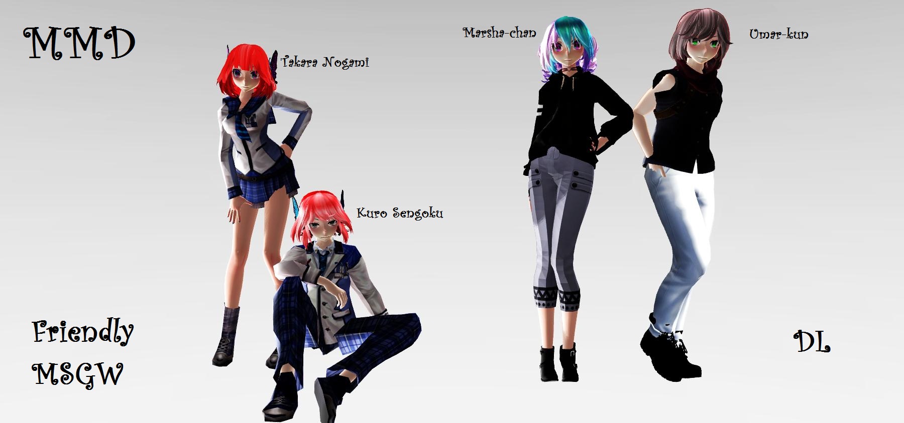 MMD Friendly MSGW DL by MiraDj97 on DeviantArt