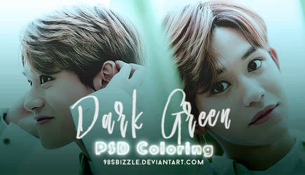 PSD Coloring #9 | Green Dark by 98sbizzle