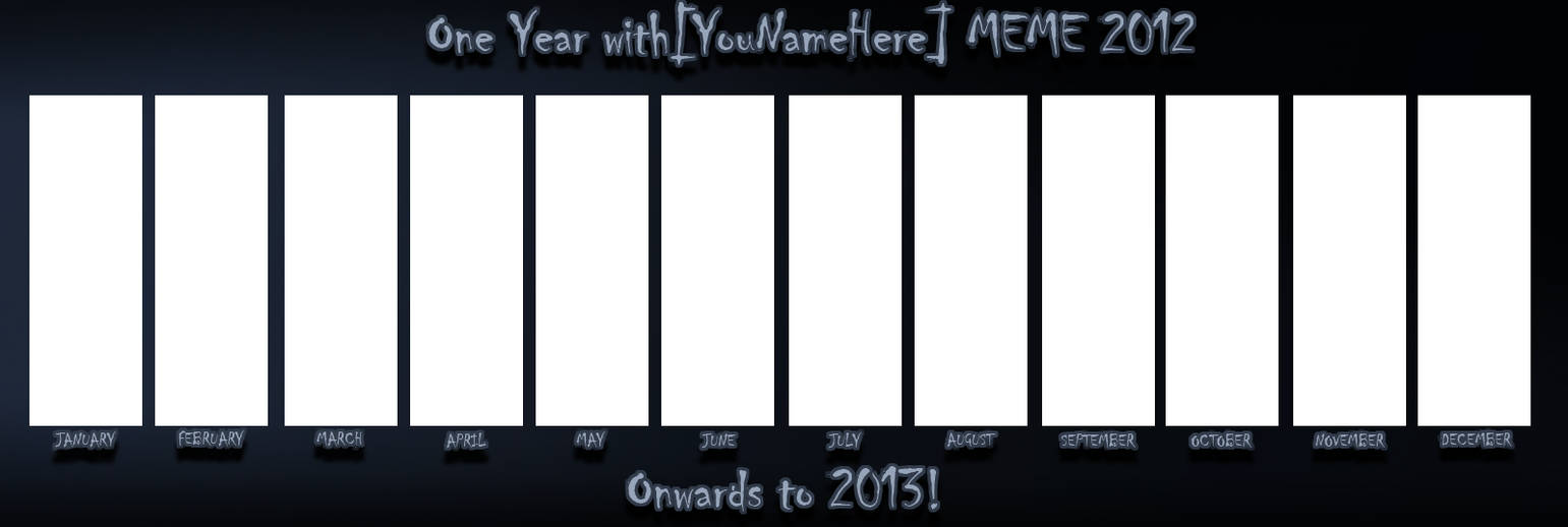 2012 Art Summary Meme BLANK by WerdorTiger on DeviantArt