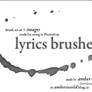 Lyrics brushes