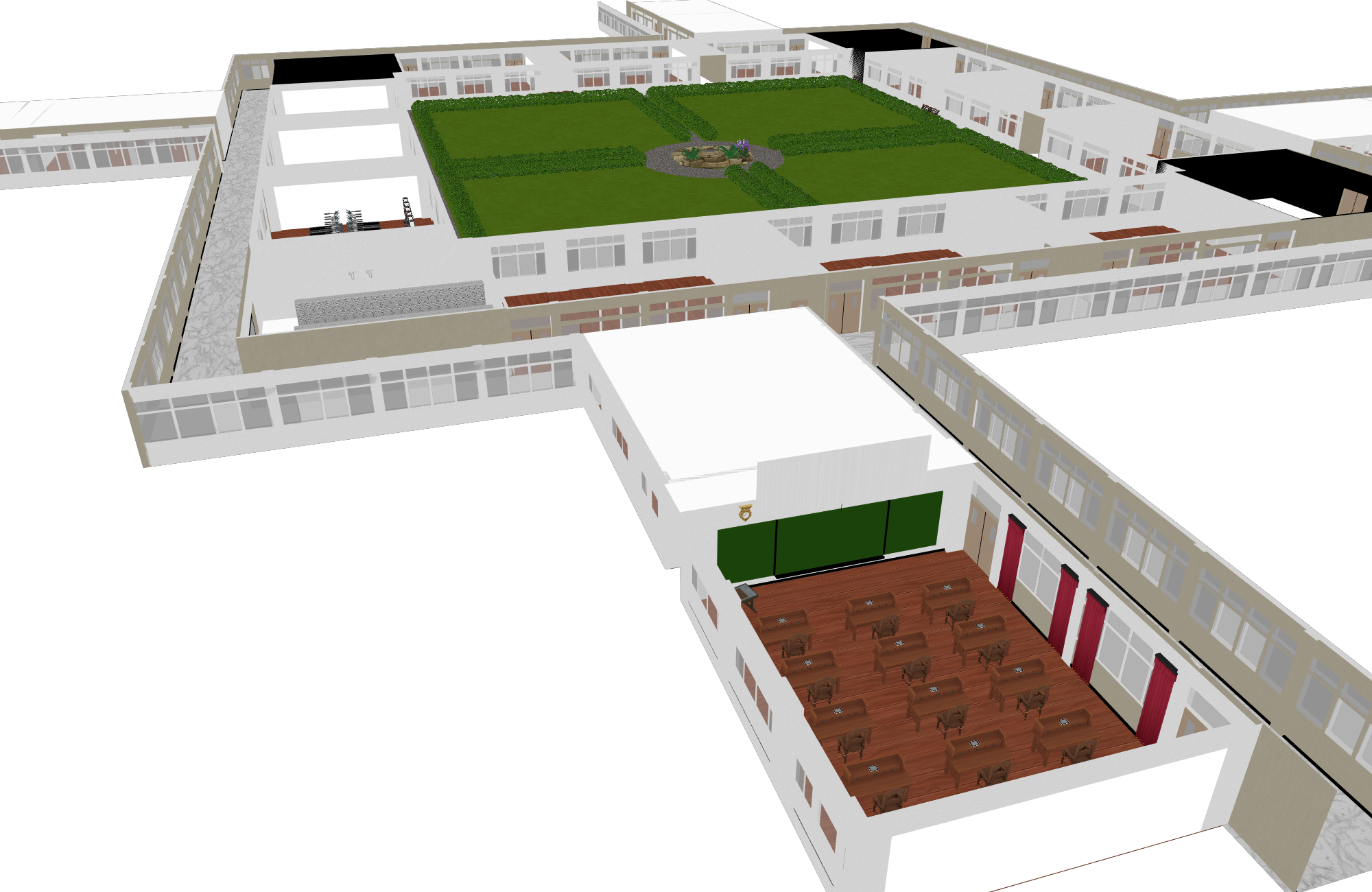 MMD STAGE DL (school, Ecole En Croix) by xerandis on DeviantArt