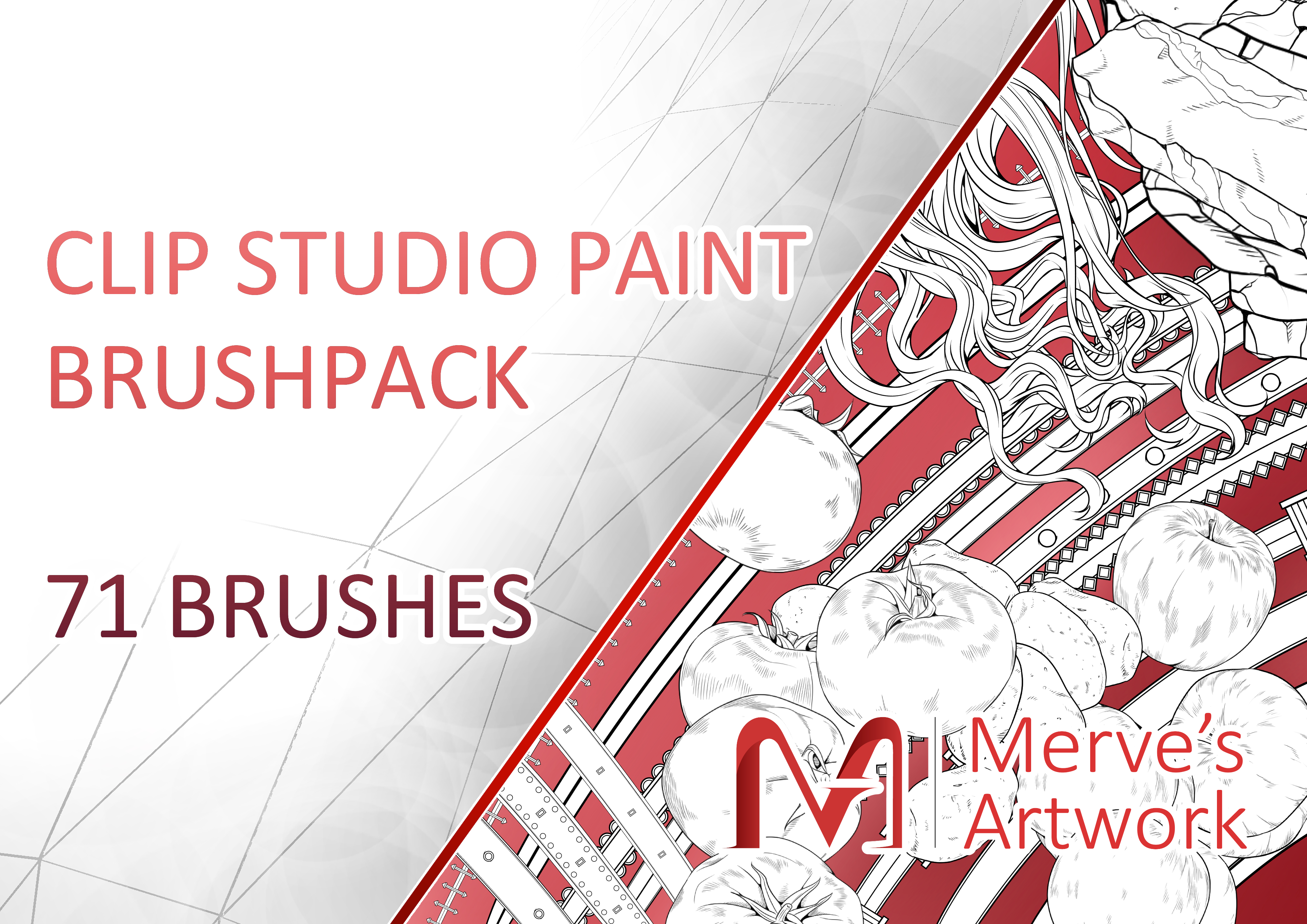 Clip Studio Paint Brushpack: Mangaka Starterpack 2 by MervesArtwork on ...