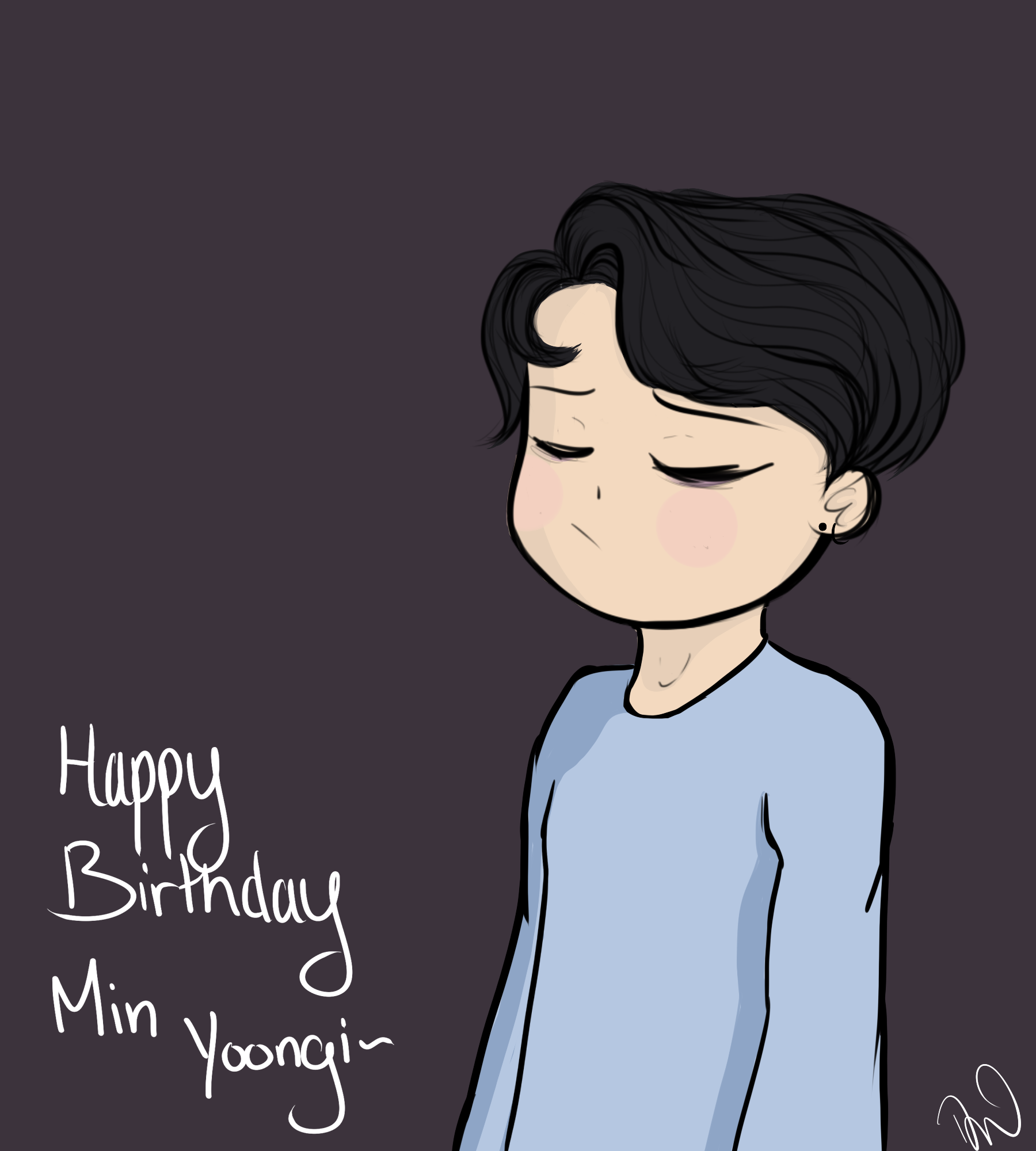 Happy Birthday Yoongi~ by Cyber-Shy on DeviantArt