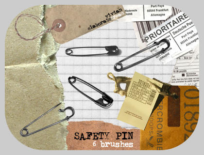SAFETY PIN brushes