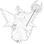 Archangel -- free line art