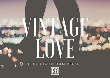 Vintage Love - Free Preset Download!