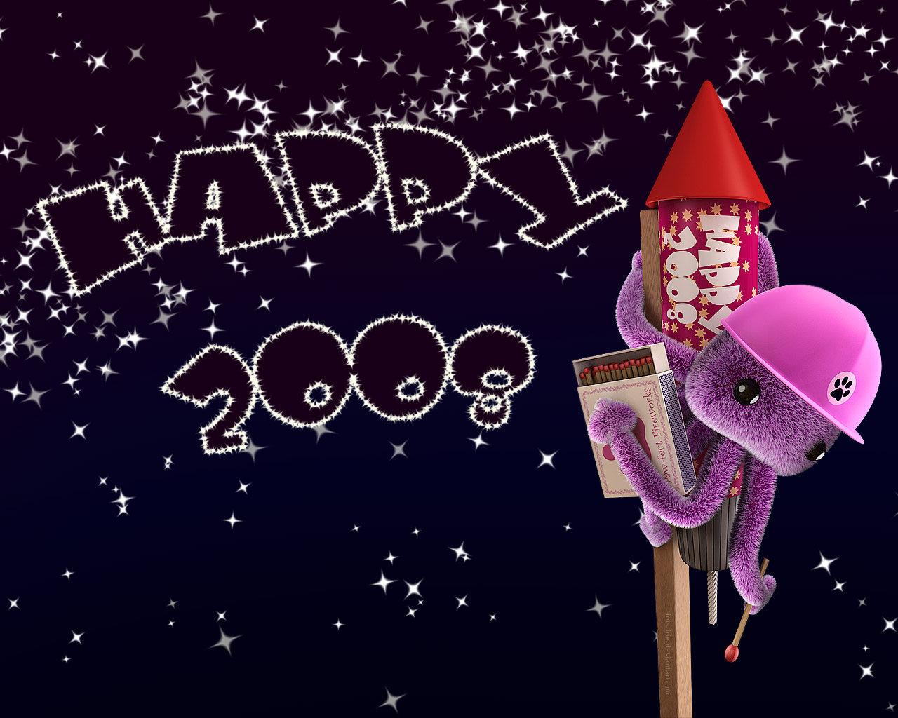 Wallpaper Happy 2008