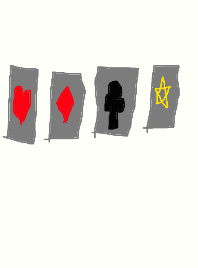 Heart Diamond Clover and Star Card by ihatemyparentsloss on DeviantArt