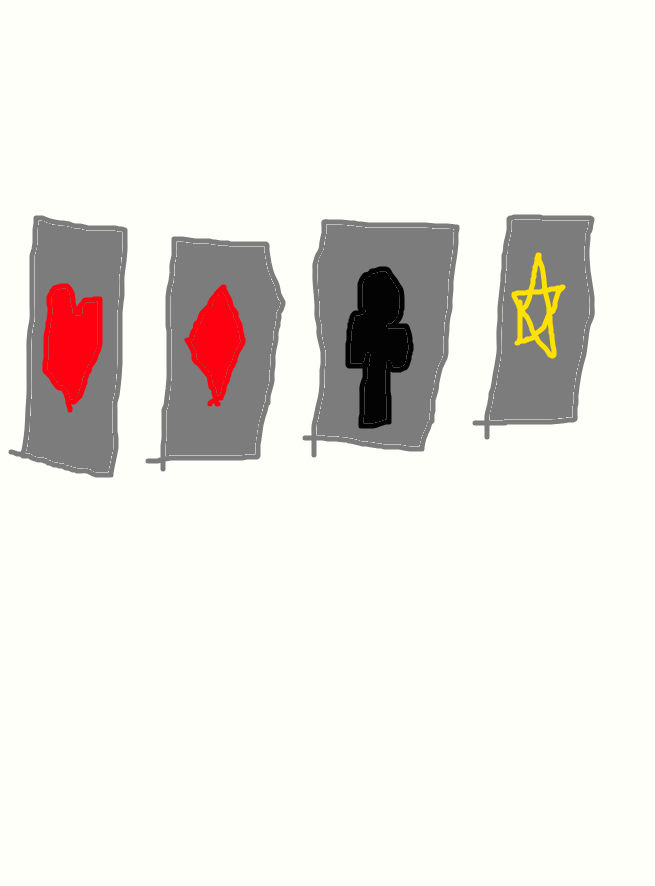 Heart Diamond Clover and Star Card by ihatemyparentsloss on DeviantArt