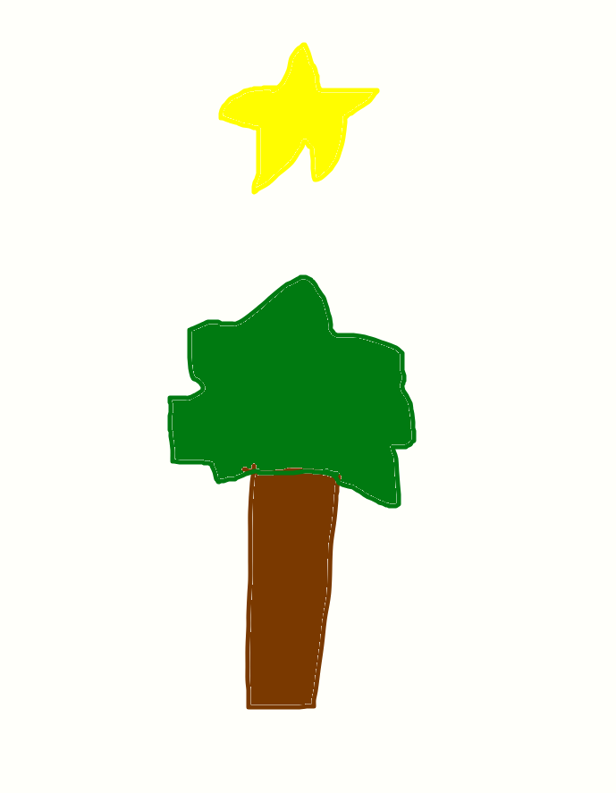 A star over a tree by ihatemyparentsloss on DeviantArt