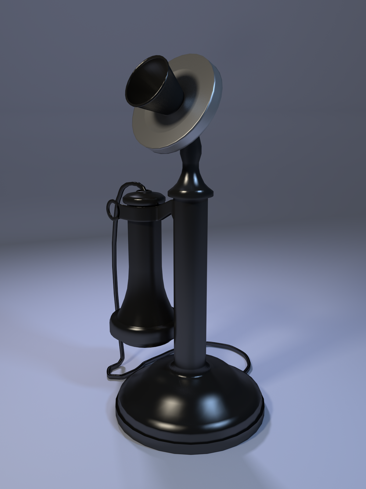 3D Model: Vintage Telephone