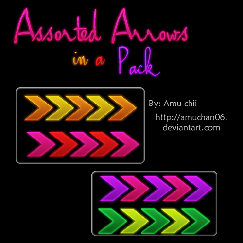 Assorted Arrows in a pack by amuchan06 on DeviantArt