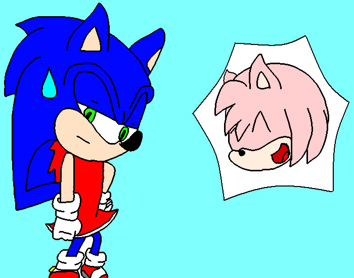 Sonic in Amy's dress by DarkSonicthehedgie on DeviantArt