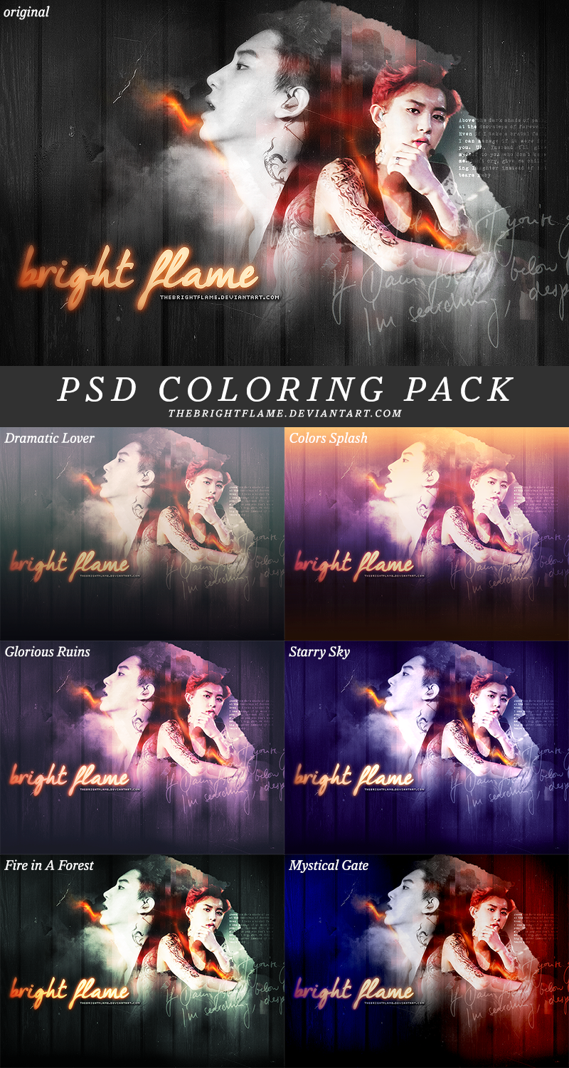 PSD COLORING PACK #1