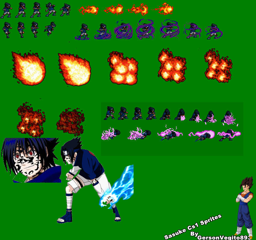 Sasuke Cs1 vs Lee by GersonVegito893 on DeviantArt