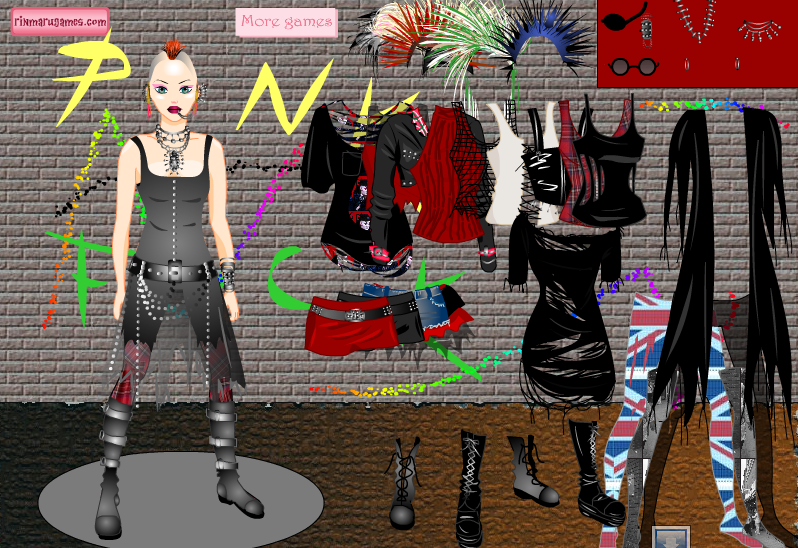 Punk girl dress up game by Pichichama on DeviantArt