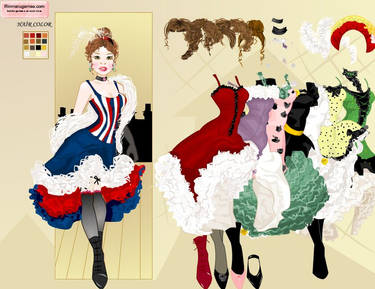 French cancan dressup game