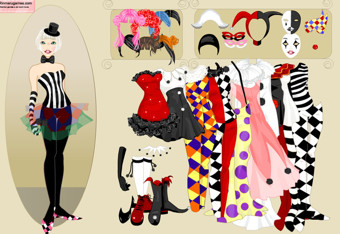 Circus fashion dress up game