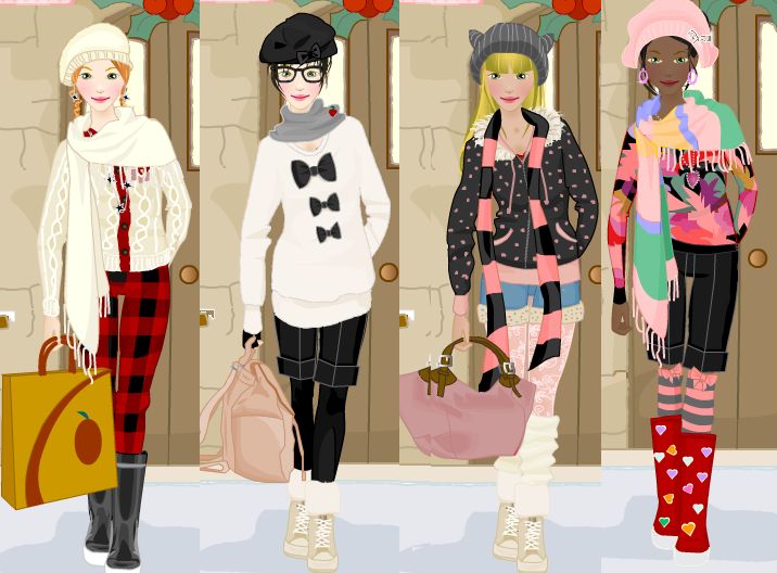 Christmas fashion dressup game