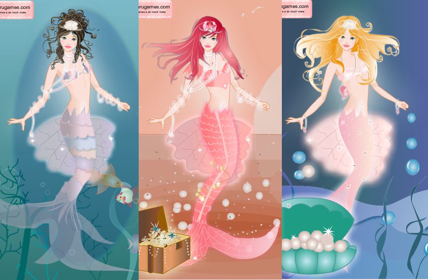 Mermaid dress up game