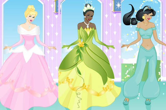 Famous princess dressup game