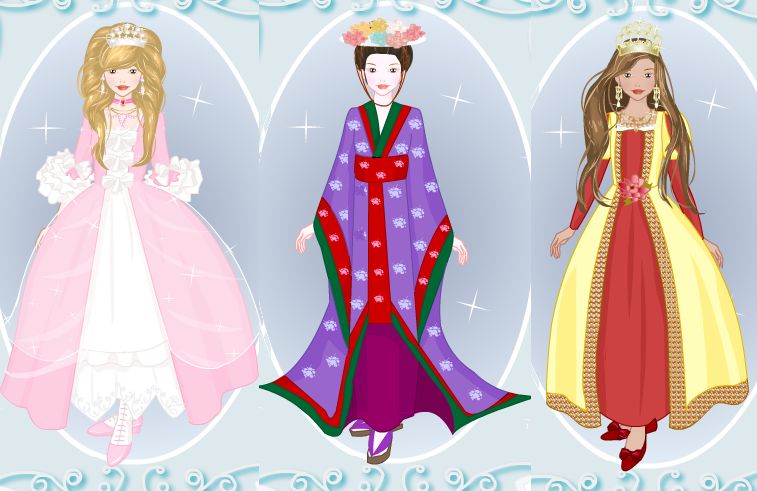 little princesse dress up game