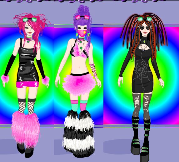 Cyber goth dress up game