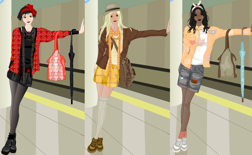 Autumn fashion dress up game