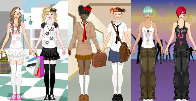 A day with BFF dress up game