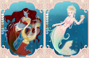 Beautiful mermaid dressup game