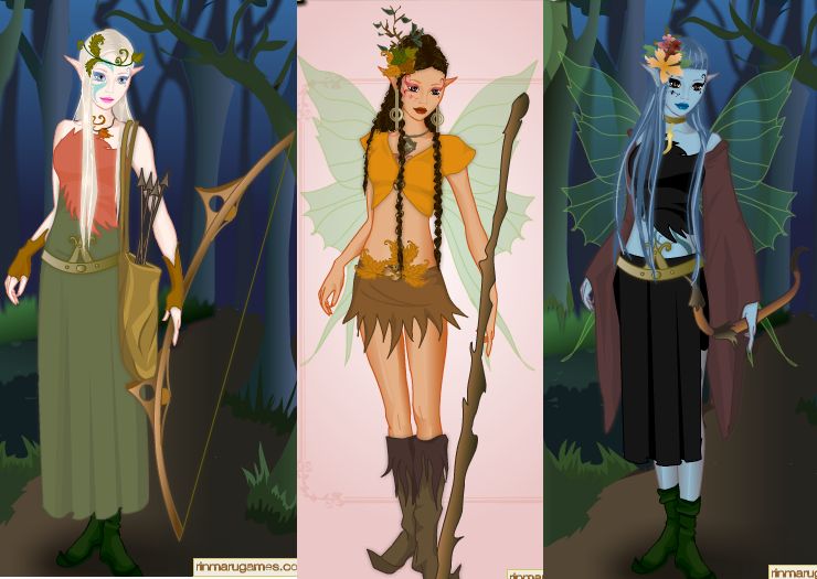 Wood elf dress up game