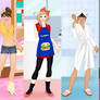 At home dress up game